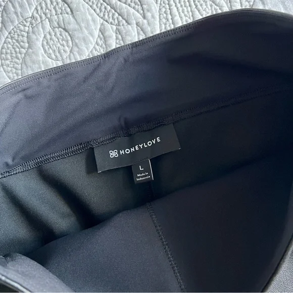 Honeylove - Just Like Leather Legging - Jet Black - Picture 9 of 14